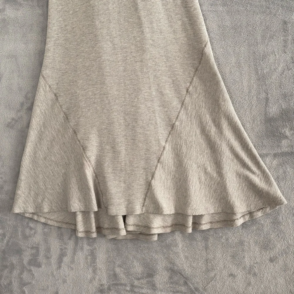 Polo Ralph Lauren Henley Maxi Style Long Dress Grey Medium Thermal  Waffle - Picture 5 of 15